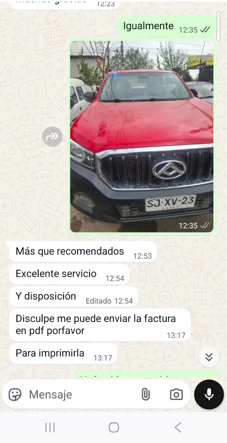 Cliente de Parabrisas a Domicilio